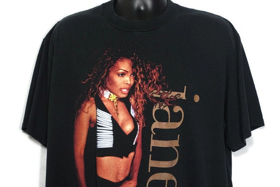1993 Janet Jackson Vintage T Shirt - '93 to '94 World Tour 2 Sided Original 90s Concert Vintage Band T-Shirt