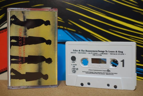Echo and the Bunnymen - Songs To Learn & Sing Cassette Tape - 1985 Sire Records - Vintage Analog Music