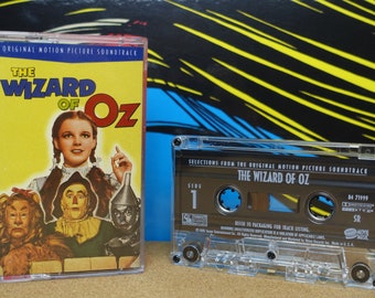 The Wizard Of Oz Cassette Tape, Movie Soundtrack, Dorthy, Kansas, Scarecrow, Various Artists, Vintage Music, Movie Lover Gift, Music Gifts