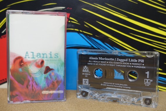 Alanis Morissette - Jagged Little Pill Cassette Tape - 1995 Maverick Records Vintage Analog Music