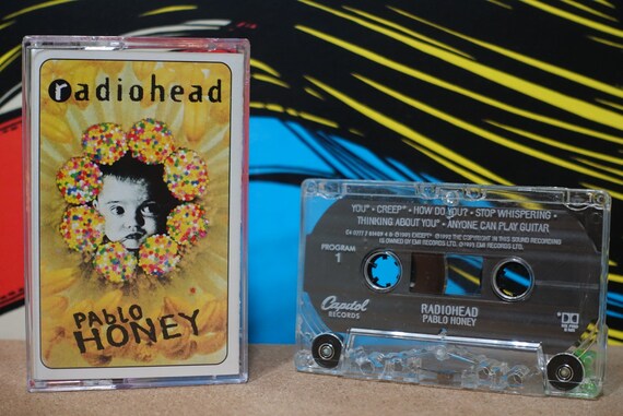 Radiohead - Pablo Honey Cassette Tape - 1993 Capitol Records Thom Yorke Vintage Analog Music