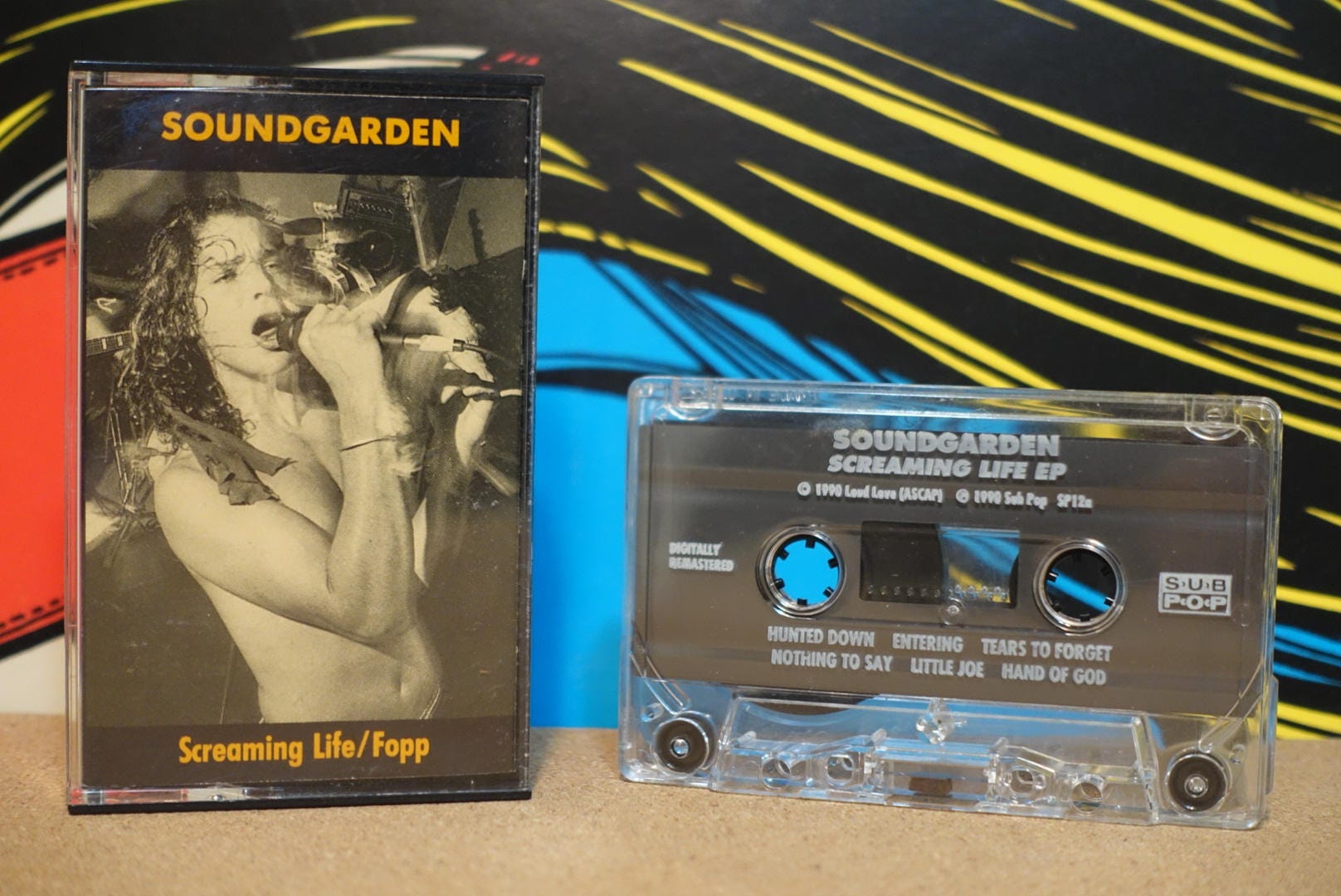 Screaming Life / Fopp by Soundgarden Vintage Cassette Tape