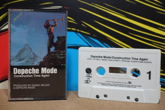 Depeche Mode - Construction Time Again Cassette Tape - 1983 Sire Records - Vintage Analog Music