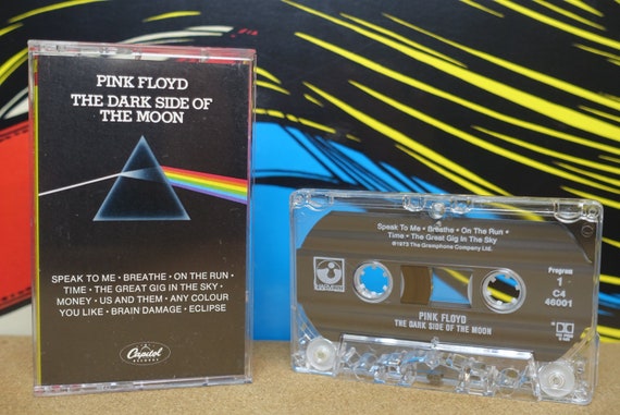 Pink Floyd Cassette, The Dark Side Of The Moon Cassette Tape, 1988 Capitol Records Vintage Analog, Music Lover Gift