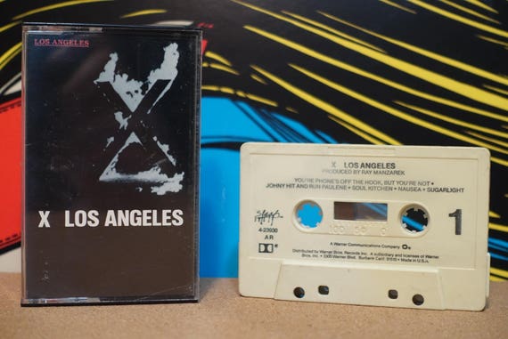 Los Angeles by X Vintage Cassette Tape