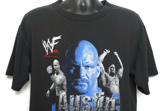 1998 Stone Cold Vintage T Shirt Steve Austin WWF World Wrestling Tee - Austin 3:16 - Cult TV Show Vintage T-Shirt