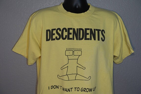 1980's RARE The Descendents 'I Don't Want To Grow Up' - SST Records Merchandising - Vintage T-Shirt