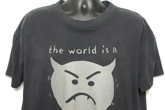 1996 Smashing Pumpkins Vintage T Shirt The World is a Vampire Mellon Collie Infinite Sadness Tour 2-Sided Original 90s Concert Band T-Shirt