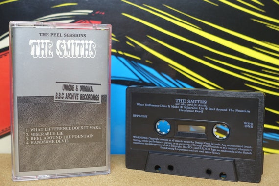 The Smiths Cassette Tape, Morrissey, Johnny Marr, BBC, UK, The Peel Sessions, 80's Music, 1989 Vintage, Strange Fruit Records, Music Gifts