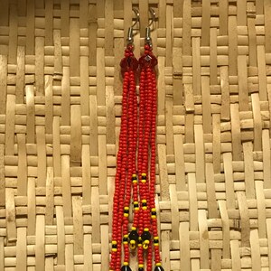 Beaded Fringe Earrings