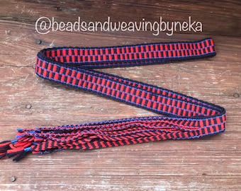 Handwoven belt and garters