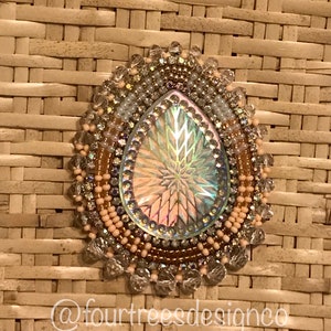 Handmade Beaded Brooch Pin