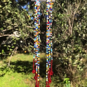 Beaded Fringe Earrings