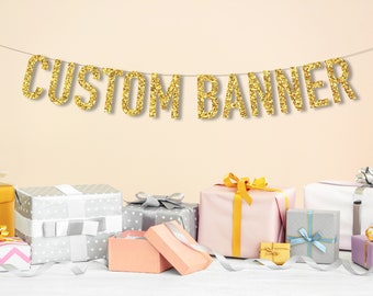 Custom Banner Glitter, Custom Party Banner, Personalized Banner, Wedding Custom Banner, Glitter Party Banner, Photo Booth Banner