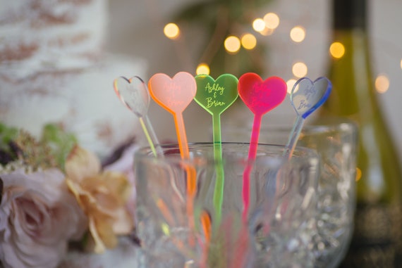 Personalized Drink Stirrers for Weddings/Event