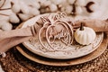 Thanksgiving Decor Name Tags, Custom Wood Rustic Fall Place Tag, Personalized Pumpkin Cards, Friendsgiving Tag
