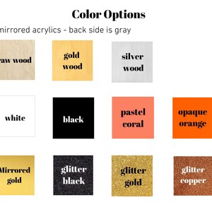 Color and material options for thanksgiving name tags made from durable birch wood or acrylic, personalized with each guest’s name and cut in a pumpkin shape. A festive way to decorate your holiday table with meaningful, handcrafted touches guests will love.