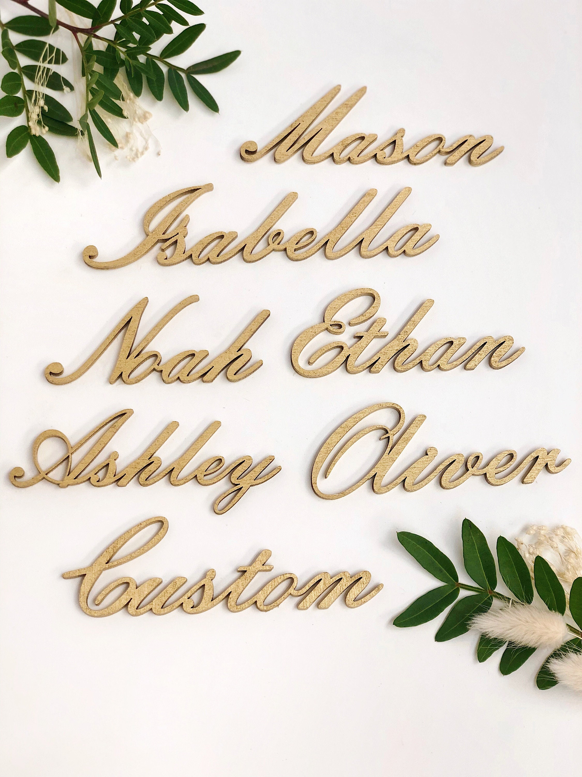 Birthday Wedding Name Tag Wedding Table Decor Wedding Place Etsy