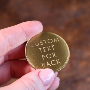 Custom sobriety anniversary coin AA medallion recovery chip engraved for 1 year sober milestone meaningful recovery gift for men and women.
