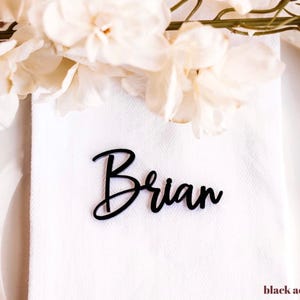 Acrylic Name Place Cards: Laser Cut Wedding Table Decor image 4