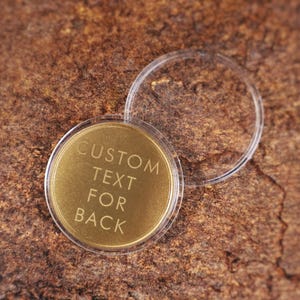 Custom sober anniversary coin AA recovery medallion laser engraved personalized sobriety gift for women celebrating recovery journey.