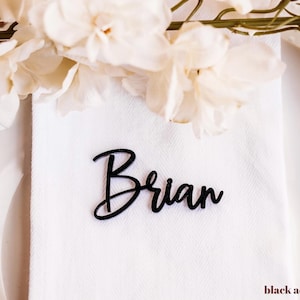 black acrylic wedding name tags
name tags
white acrylic name card
name place cards
name cards wedding
name place setting
wooden names
wedding place cards
bachelorette party favors  decor birthday rehaersal dinner bridal shower
name plate laser cut