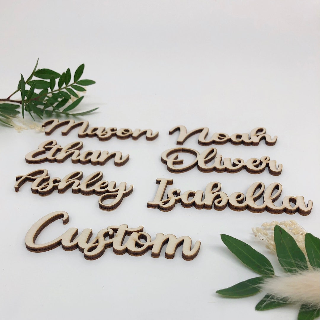 Birthday Wedding Name Tags Wedding Table Decor Wedding Place Etsy