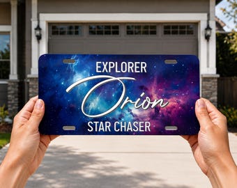Custom License Plate Personalized 6x12 Aluminum Vanity Front Car Tag