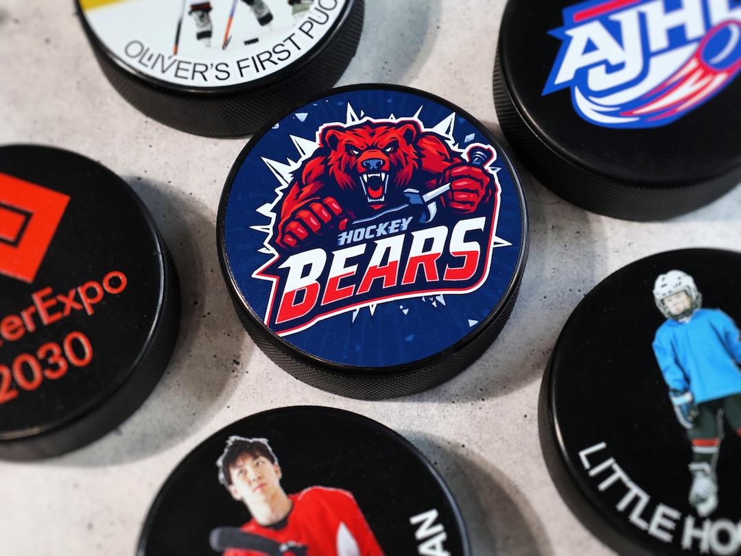 Personalized Hockey Puck, Custom Team Photo Pucks, UV Printed Gift for ...