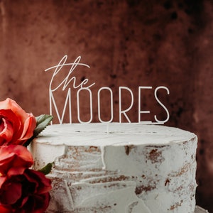 white acrylic modern cake topper wedding cake toppers wedding custom cake topper  rustic rustic wedding mr mrs cake topper caketopper cake topper custom personalized topper acrylic cake topper wood topper last name topper candy bar