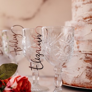 Wine Glass Charms, Drink Tags, Personalized Wedding Drink Tag, Cocktail Names, Champagne Wall, Seating Chart