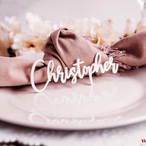 white acrylic name tags place cards wooden names name place cards laser cut names name tags for wedding wood name card wedding name tags wedding place cards
bachelorette party
wedding favors 
wedding decor 
name plate