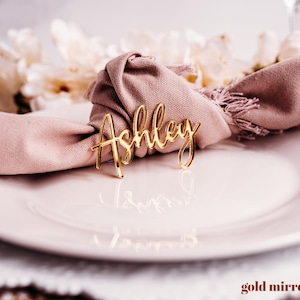 gold acrylic wedding name tags
name tags
wood name card
name place cards
name cards wedding
name place setting
wooden names
wedding place cards
bachelorette party favors  decor birthday rehersal dinner bridal shower
name plate laser cut names