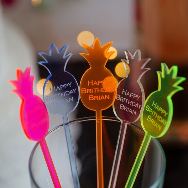 Custom Drink Stirrers Etsy