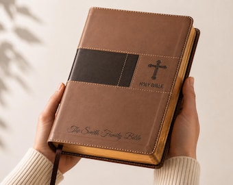 Personalized Bible Engraved NIV International - Custom Name for Baptism, Faithful Keepsake