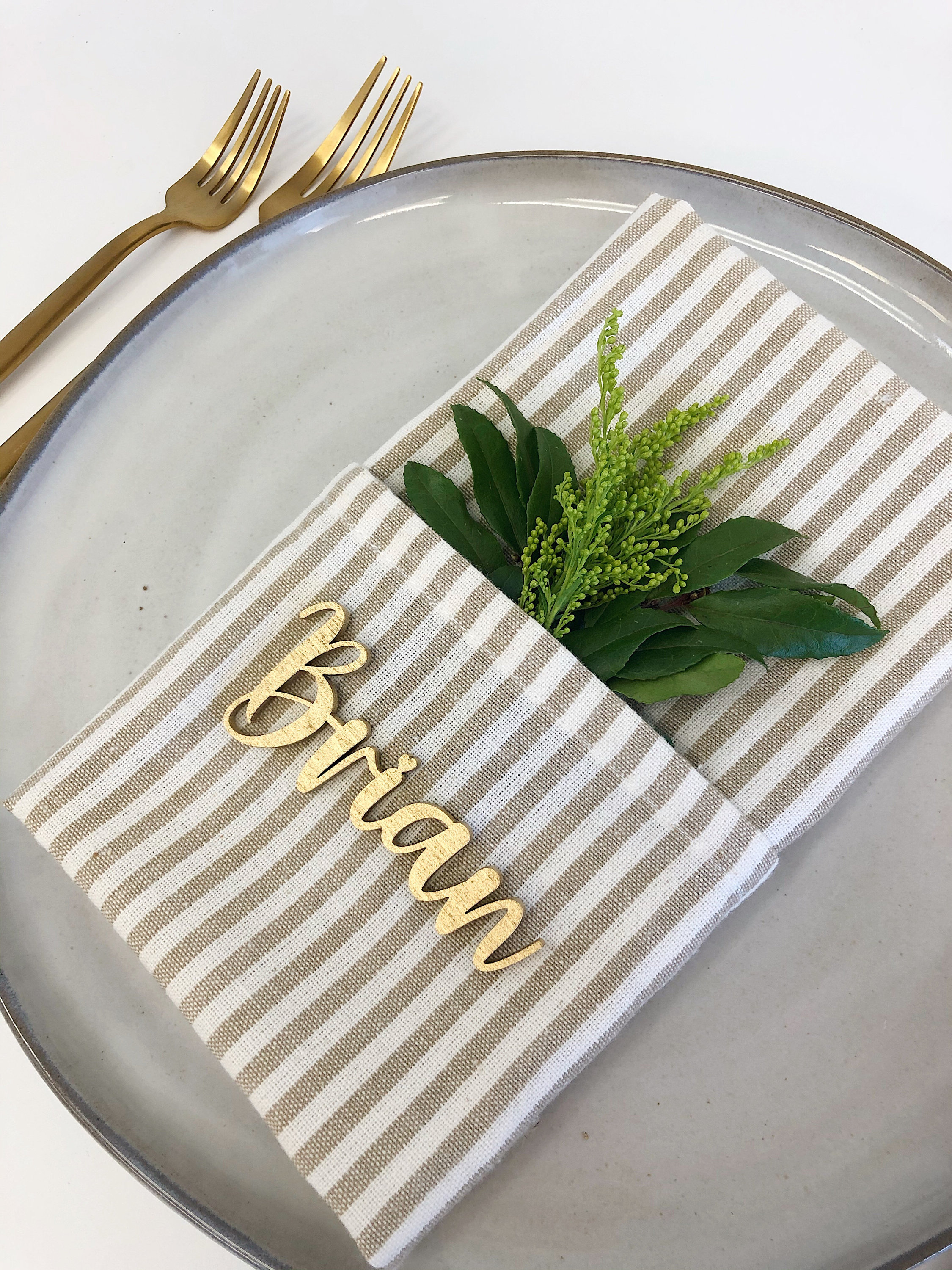 Birthday Wedding Name Tags Wedding Table Decor Wedding Place Etsy