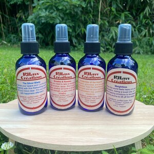 Essential Oil Spray Set of 4 - 4oz Bottles