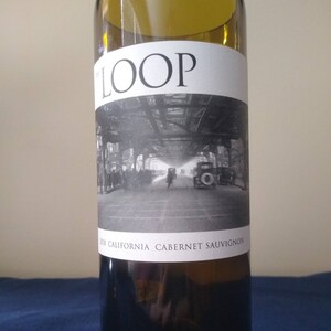 Wine Bottle Candle, Loop Cabernet Sauvignon, with your choice of Scent, Anniversary Gift, Girlfriend Gift, Boyfriend Gift,