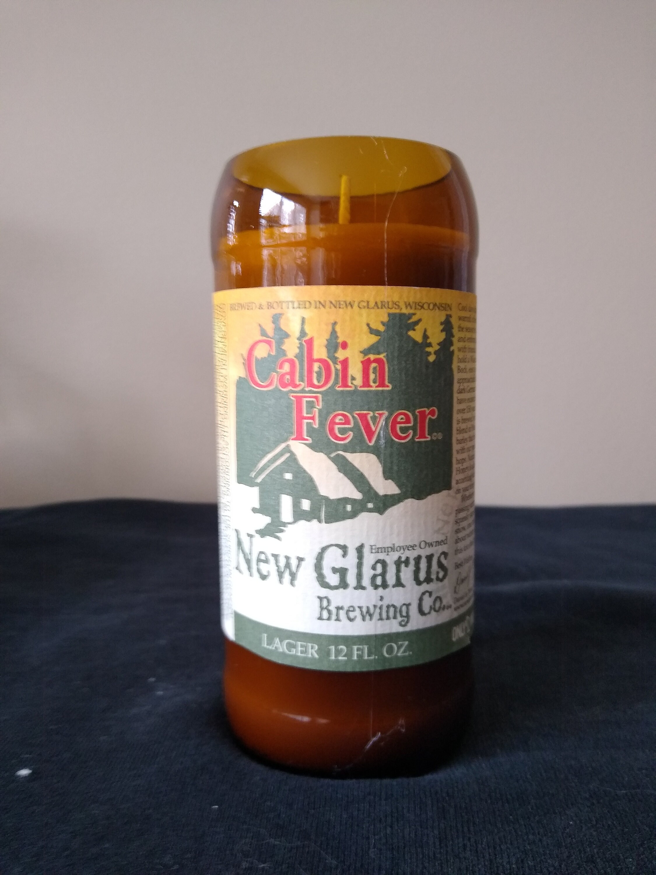Craft Beer Candle New Glarus Cabin Fever Gift for Him Dad Etsy