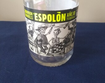 Espolon Tequila Bottle Candle, Gift for Mom, you choose the scent ,  Upcycled, Gift for Dad, Stocking Stuffer