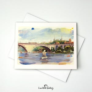 Set di biglietti di auguri Kayak Potomac River, biglietti di ringraziamento in bianco