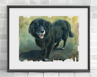 Custom Watercolor Pet Portrait | Hand-Painted Pet Art | Personalized Pet Gift
