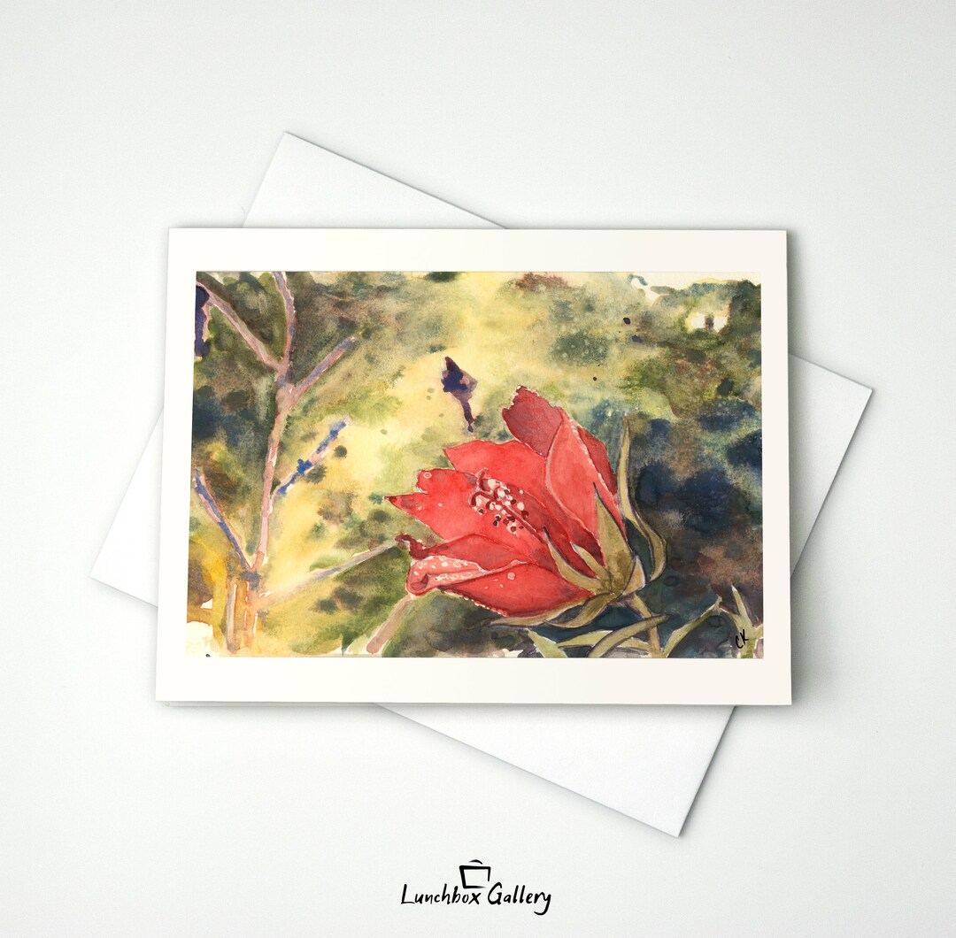 Flower Watercolor Notecard Set Blank Stationery Thank You Cards - Etsy