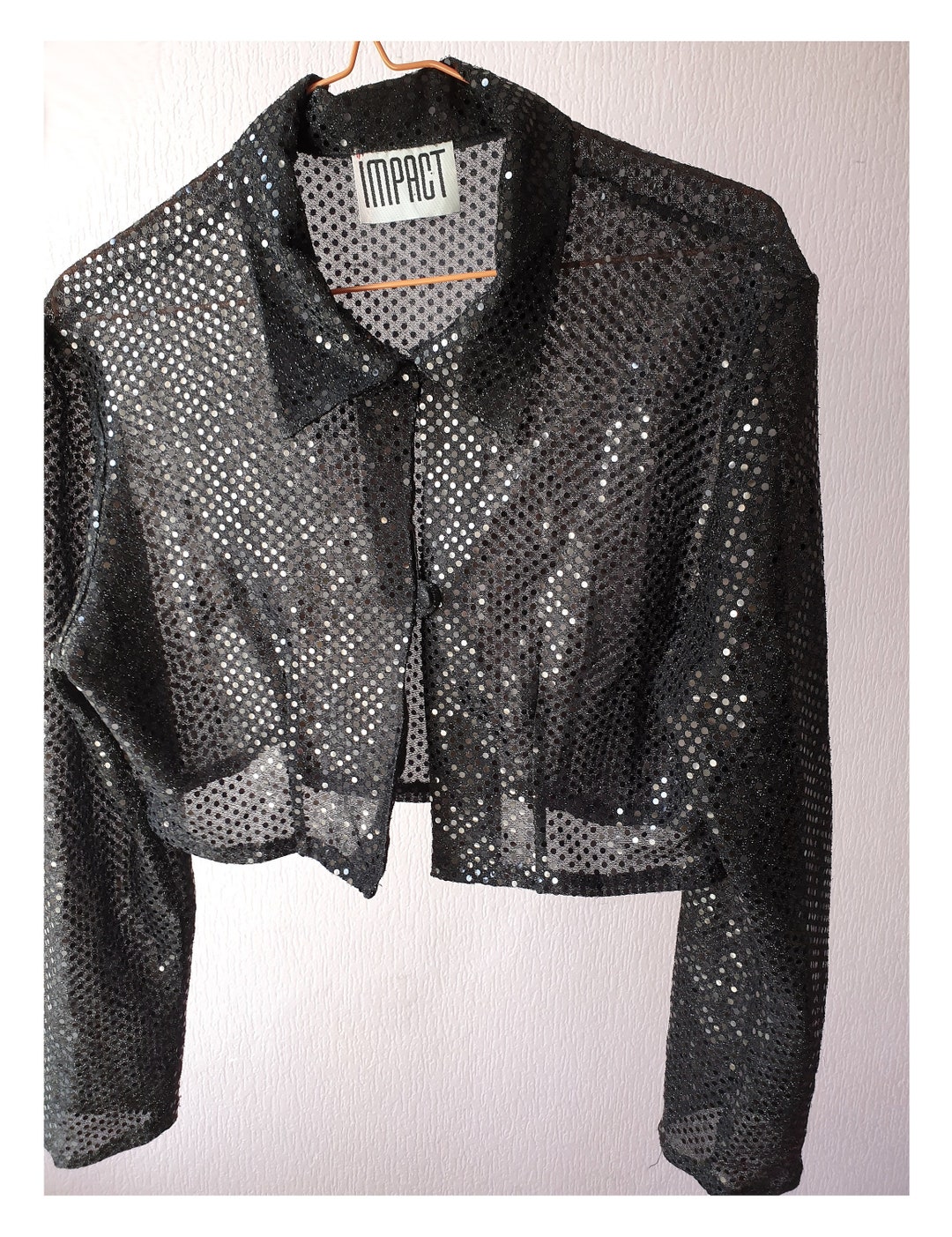 90s Striped Sequin Blouse (S/M) main image 0