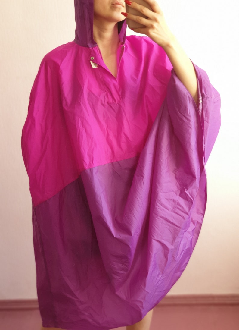 Vintage Pink Cycling Cape Purple 90s 80s Retro Bicycle Etsy