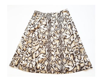 Vintage Rockabilly skirt, Retro clothing, 90s new wave, grunge, leopard, animal print skirt