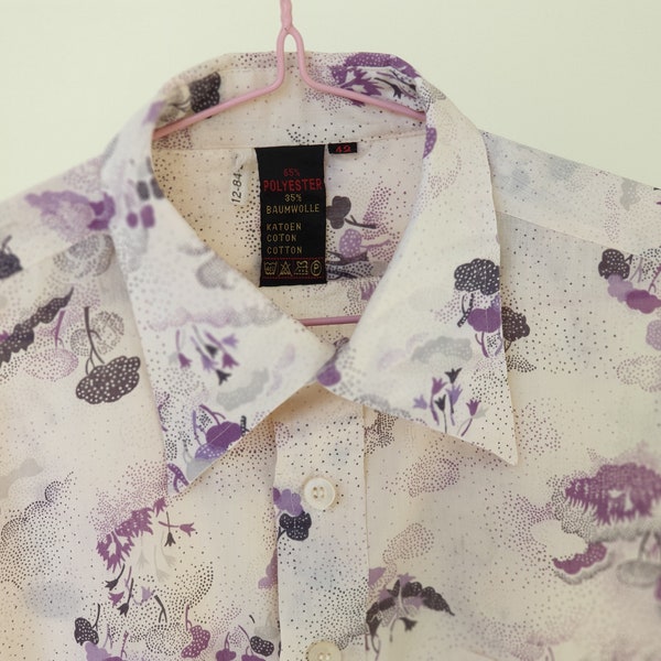 70s Floral Print Shirt