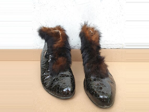 fur ladies boots