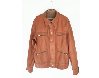 1980s Red Kap Faded Work Jacket | Size XL-RG | Gray Quilted