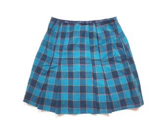 Vintage Mean Girls skirt, plaid mini skirt, preppy, 90s clothing, grunge, size S